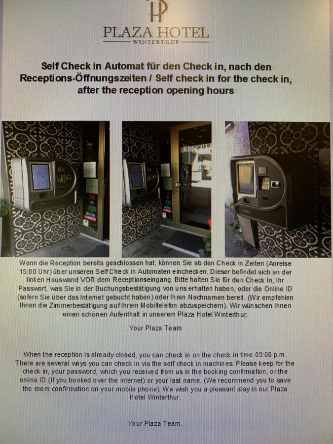Plaza Hotel Winterthur Luaran gambar